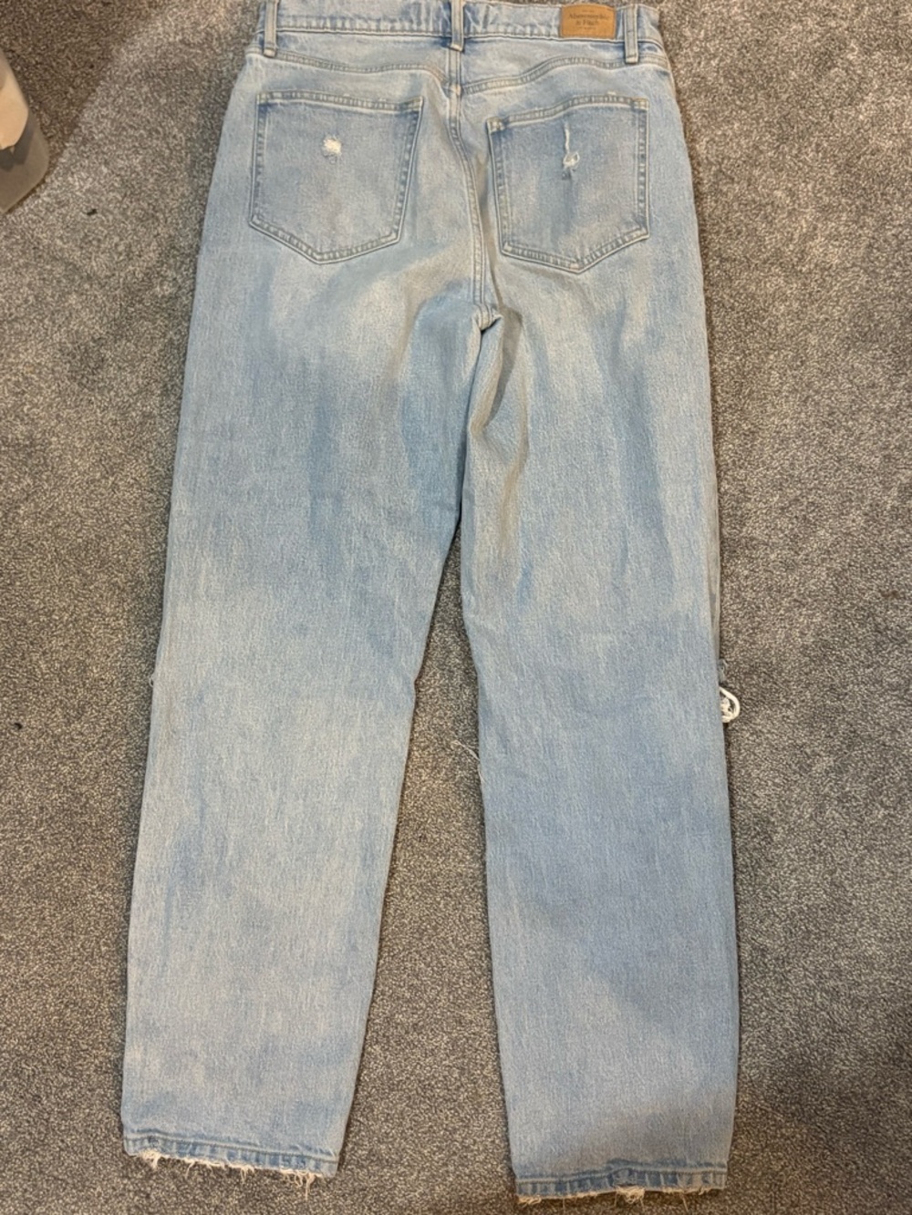 Abercrombie & Fitch Light Blue High Rise Dad Jeans- 8R - Picture 4 of 5